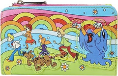 LOUNGEFLY Scooby Doo Psychedelic Monster Chase Glow in the Dark Flap Wallet