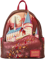 LOUNGEFLY Harry Potter Hogwarts Fall Leaves Mini Backpack