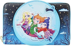 LOUNGEFLY Hocus Pocus Poster Glow Zip Around Wallet