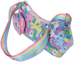 LOUNGEFLY MLP All Over Print Crossbody with Coin Bag