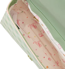 LOUNGEFLY Disney Bambi Springtime Gingham Crossbody Bag