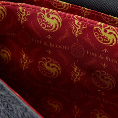 LOUNGEFLY House of the Dragon All Over Print House Targaryen Crossbody Bag