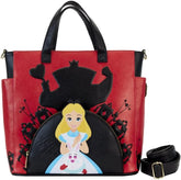 LOUNGEFLY Disney Alice in Wonderland Villains Convertible Tote Bag