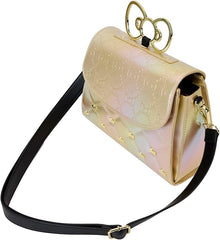 LOUNGEFLY Sanrio 50th Anniversary Gold Crossbody Bag