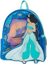LOUNGEFLY Disney Aladdin Jasmine Lenticular Mini Backpack