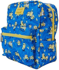LOUNGEFLY Despicable Me All Over Print Nylon Square Mini Backpack, Blue