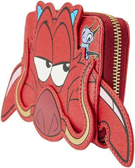 LOUNGEFLY Disney Mulan 25th Anniversary Mushu Glitter Cosplay Zip-Around Wallet