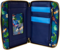 LOUNGEFLY Disney Stitch Camping Cuties Zip Around Wallet