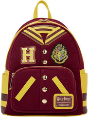 LOUNGEFLY Harry Potter Hogwarts Crest Varsity Jacket Mini Backpack