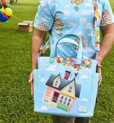 Loungefly Pixar Up 15th Anniversary Balloon House Convertible Backpack