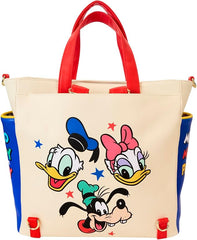 LOUNGEFLY Disney Mickey and Friends Convertible Backpack & Tote Bag