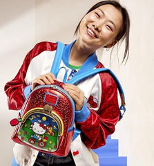 LOUNGEFLY Sanrio Hello Kitty 50th Anniversary Coin Bag Mini Backpack