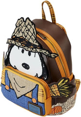 LOUNGEFLY Peanuts Snoopy Scarecrow Cosplay Mini Backpack