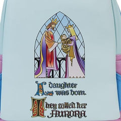 Loungefly Disney Sleeping Beauty Stained Glass Castle Mini Backpack