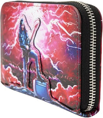 LOUNGEFLY Stranger Things Eddie Munson Tribute Glow Zip Around Wallet