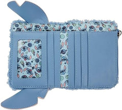LOUNGEFLY Stitch Plush Sherpa Bifold Wallet