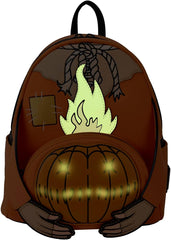 LOUNGEFLY Trick ‘R Treat Flaming Head Sam Mini Backpack