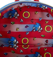 LOUNGEFLY Sonic the Hedgehog Plush Mini Backpack