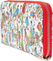 LOUNGEFLY Where's Waldo Allover Print Zip Around Wallet