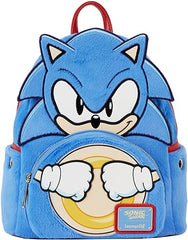 LOUNGEFLY Sonic the Hedgehog Plush Mini Backpack