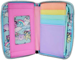 LOUNGEFLY MLP Color Block Zip Around Wallet