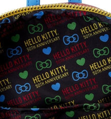 LOUNGEFLY Sanrio Hello Kitty 50th Anniversary Coin Bag Mini Backpack