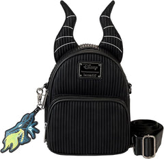 LOUNGEFLY Disney Villains Malificent Convertible Mini Backpack