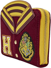 Loungefly Harry Potter Hogwarts Crest Varsity Jacket Zip Around Wallet