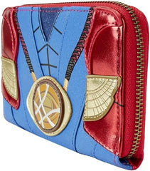 LOUNGEFLY Marvel Metallic Doctor Strange Zip Around Wallet