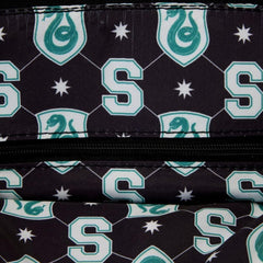 LOUNGEFLY Harry Potter Slytherin Patch Varsity Plaid Crossbody Bag