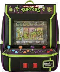 LOUNGEFLY Teenage Mutant Ninja Turtles 40th Anniversary Vintage Arcade Lenticular Mini Backpack