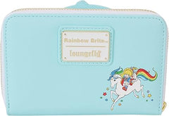 LOUNGEFLY Rainbow Brite Color Castle Zip Around Wallet