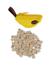 Worlds Smallest Bananagrams - Family Word Game - Includes: 1 Banana Pouch, 144 Tiles. Recommended for Ages 8 and up