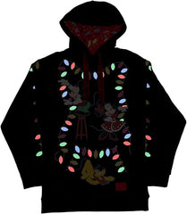 LOUNGEFLY Disney Mickey's Light Up Decorations Hooded Sweatshirt