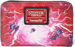 LOUNGEFLY Stranger Things Eddie Munson Tribute Glow Zip Around Wallet