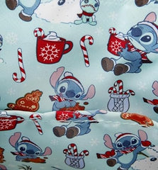 LOUNGEFLY Disney Stitch Holiday Glitter Crossbody Bag
