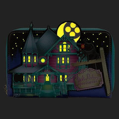LOUNGEFLY Coraline Glow-in-the-Dark House Zip Around Wallet