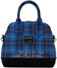 LOUNGEFLY Harry Potter Ravenclaw Patch Varsity Plaid Crossbody Bag