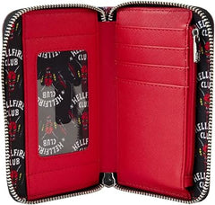 LOUNGEFLY Stranger Things Eddie Munson Tribute Glow Zip Around Wallet