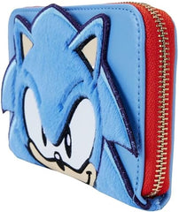 LOUNGEFLY Sonic The Hedgehog Classic Plush Zip Around Wallet