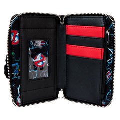 LOUNGEFLY Ghostbusters Ecto-1 Glow Zip Around Wallet