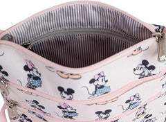 Loungefly Disney Passport Mickey Minnie Mouse Pink Crossbody Bag