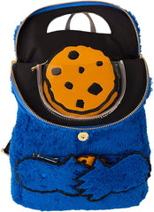 LOUNGEFLY Sesame Street Cookie Monster Plush Mini Backpack