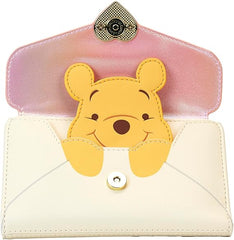 LOUNGEFLY Disney Winnie The Pooh Love Letter Flap Wallet