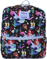 LOUNGEFLY Disney The Little Mermaid 35th Anniversary Life Is The Bubbles All Over Print Nylon Mini Backpack