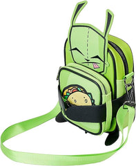 LOUNGEFLY Nickelodeon Invader Zim Gir Crossbuddy Purse