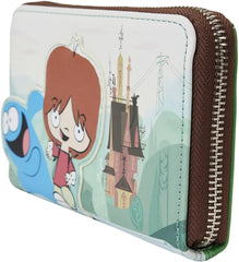 LOUNGEFLY Cartoon Network Foster's Home For Imaginary Friends Mac and Blue Zip-Around Wallet
