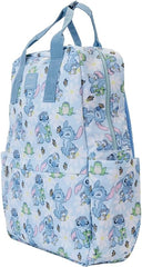 LOUNGEFLY Disney Lilo and Stitch Springtime Stitch Allover Print Full-Size Nylon Backpack