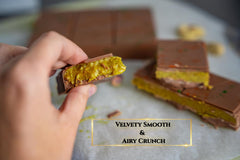Authentic Dubai-Style Chocolate Bar | 7 oz of Luxurious Middle Eastern Indulgence | Premium Milk Chocolate, Golden Kadayif Crisps, Velvety Tahini & Hand-Harvested Pistachios – Imported from Turkey