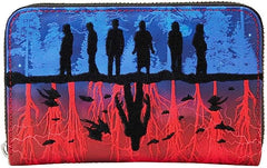 LOUNGEFLY Netflix Stranger Things Upside Down Shadows Zip Around Wallet